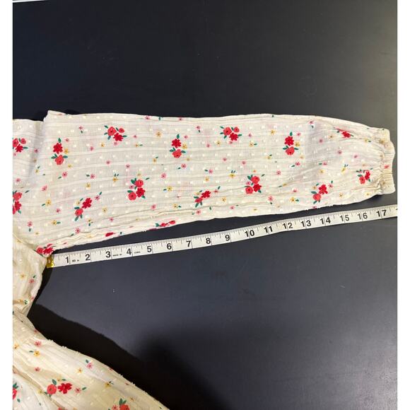 Cat & Jack Girls XL Floral Knee Length Dress Long Sleeve Multicolor Holiday - Picture 7 of 8